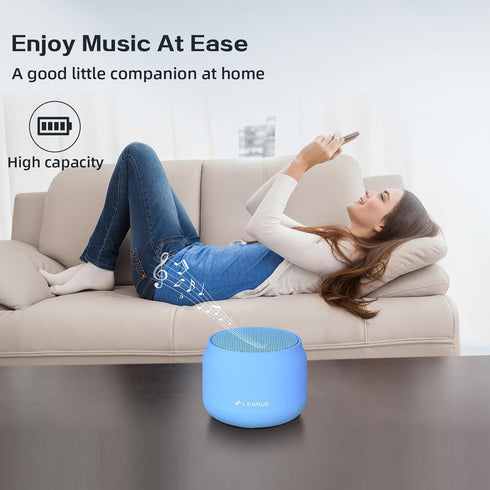 LENRUE Bluetooth Speaker,Small Portable Speakers,Mini Wireless Speaker with 5W Clear Sound,15H Playback Time,Gift for Men/Women/kids/boys/girls,Ho...