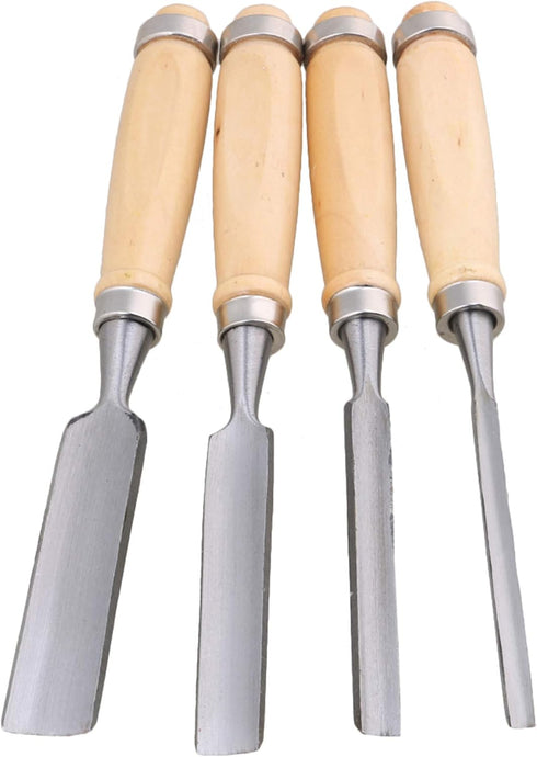 Semicircle Chisel Inner Edge Woodworking Gouge for Carpenter Wood Hand Chisel Tool Pack of 4...
