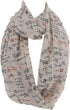 Mathematics Infinity Scarf Circle Geek Scarf...