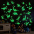 Glow in The Dark Dinosaur Wall Decals, Glowing Stickers for Ceiling, Boys Bedroom Decoration, Large Luminous Removable Dinosaur Wall Decor for Nur...