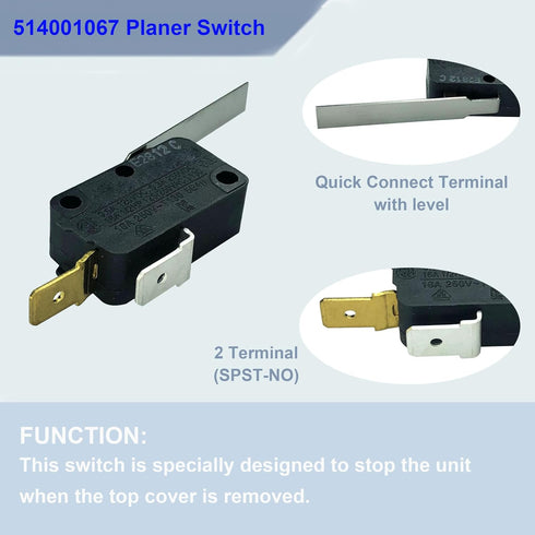 514001067 Planer Power Switch Replacement for DEWALT Planer 5140010-67 DW735 DW735X(Pack of 2)...