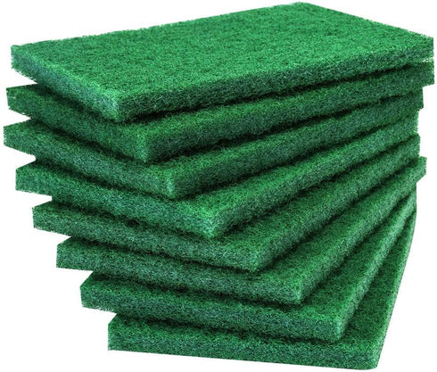 8PCS Scouring Pad - Premium Heavy Duty Scrub Pads, Reusable Household Green Dish Scrubber, Multipurpose Scour pad - for Kitchen Scrubber & Metal G...