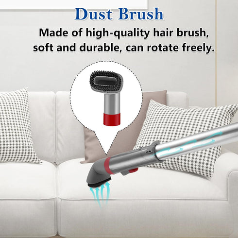 Crevice Tool and Dust Brush Upholstery Tool for Shark Navigator Lift-Away NV500, NV501, NV502, NV560 Vacuum Cleaner, Compare to Part No.X11FC500 G...