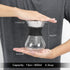Pour Over Coffee Maker with Stainless Steel Filter, Glass Coffee Maker Drip Pot Reusable Glass Coffee Pot Manual Coffee Dripper Brewer, No Paper F...