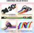 WHIPPY Rainbow Flag Dog Collar Soft Gay Pride Puppy Collar LGBTQ Pet Collar for Parade Adjustable LGBT Rainbow Stripe Dog Collar with Buckle for S...