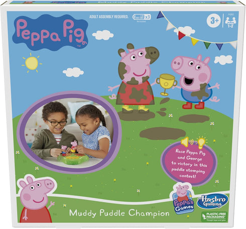 Hasbro Gaming Peppa Pig Muddy Puddle Champion Board Game for Kids Ages 3 and Up, Preschool Game for 1-2 Players...