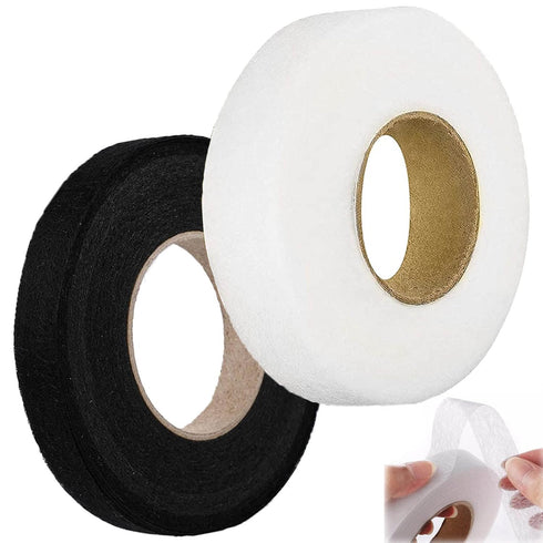 Hem Tape,2 Rolls No Need to Sew Hemming Tape-On Fabric Fusing Tape for Hemming Clothes Jeans Dresses Pants, 140 YardsHemmingTape for Pants (Black ...