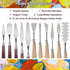 Palette Knife Set, 11 Pieces Stainless Steel Spatula Palette Knives Painting Accessories Art Supplies for Oil Painting, Gouache, Watercolor, Rock ...