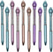 Maydahui 24PCS Pineapple Ballpoint Pen Retractable Fruit Pens Crystal Quicksand Bling Pen Black Ink for Party School Office Supplies...