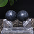 BRABUD 1.4'' Chinese Exercise Baoding Balls Dark Grey Marble Health Stress Relieve with No Chimes BS021...