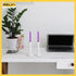 Rely+ White Candle Holders Set of 2 Decorative Centerpiece Table Candlesticks Holders for Taper Candles Home Decor Candle Holders for Dinner Party...