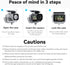 TELESIN Waterproof Case for DJI Action 4 Action 3 Camera Accessories, with Anti-fog Underwater Housing Shell Cage Supports 45M/148FT Deep Diving S...