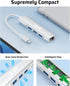Acer USB C to Ethernet Adapter, 4-in-1 USB C Hub with 3 USB A 3.1 & 1Gbps RJ45 Network, USB C to LAN Adapter for MacBook Pro Air, Surface, Chromeb...