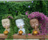 Face Planter Pot Head Planter, Small Plant Pots Indoor Flower Pots, Plant Pot Succulent Pots, Boho Vase with Drainage, Bust Statue Planters for Ho...