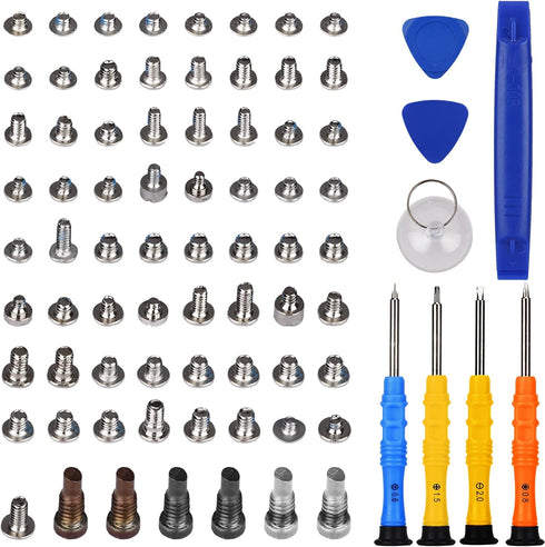 Complete Screw Set with Tools for iPhone 8 2017 A1905 A1863 4.7 inches Repair Tool Kit 4 Screwdrivers Location Map Full 72 Pcs Screw Set with 3 To...