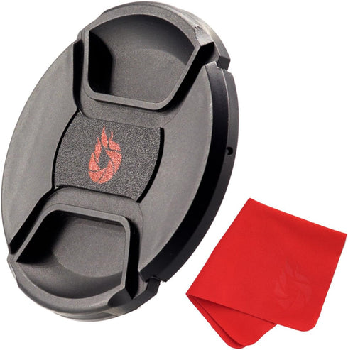 105mm Snap-On Center-Pinch Lens Cap, Extra Strong Springs, Camera Lens Cover, Made from 100% Recycled Plastic - Compatible with Nikon, Canon, Sony...