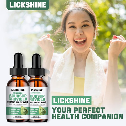 1 Packs 3000MG Soursop Graviola Liquid Drop for Cell Support &Regeneration, lmmune, Gut, Antioxidant, Mood, Relax, Liver and Sleep Zzz - Soursop G...