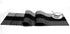 SHACOS Woven Vinyl Table Runner PVC Table Runner 12 x 71 inch Wipe Clean Indoor Outdoor, Ombre Black and Gray...