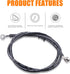 Motorcycle Hydraulic Brake or Clutch Line Hose for Motorcycle Dirt Bike ATV Moped Scooter,etc.Banjo Bolt 2PCS(Length 1.2m/3.93ft)...