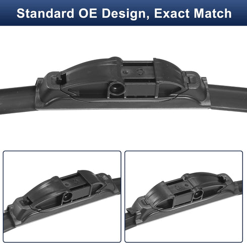X AUTOHAUX 2pcs 28"+21" Silicone Front Windshield Wiper Blade for BMW I3 2014-2021 for BMW I8 2014-2020 Windscreen Wiper OE Replacement Set All-Se...