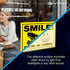 iSYFIX Smile You're on Camera Reflective Stickers for Business - 2 Pack 14x10 Inch - Self-Adhesive Vinyl Decal, Laminated for UV Protection, Fade ...