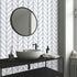 LXCREAT Removable Wallpaper Forgiving Blue/White Stripes Peel and Stick Wallpaper 17.71 in X 118 in Modern Self Adhesive Vinyl for Home Renovation...