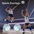 Volleyball Earrings S925 Sterling Silver Volleyball Earrings for Women Volleyball Sport Jewelry Gifts...