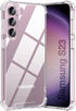 KIOMY Clear Case for Samsung Galaxy S23 5G, Shockproof Bumper Protective Cover Hard PC Back + Flexible TPU Raised Bezel Hybrid Design Slim Fit wit...