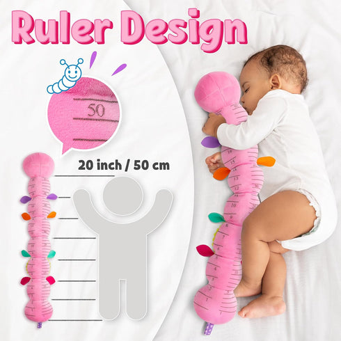 Baby Toys Musical Caterpillar,Infant Stuffed Animal Toys with Crinkle and Rattles,Soft Sensory Toys with Textures for Tummy Time Newborn Boys Girl...