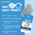 EASY VIEW+ Anti-Fog Microfiber Cloth- For Glasses Goggles Motorcycle Helmet Camera Lens...