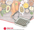 French Fry Cutter By Home Basics, French Fry Cutter Stainless Steel French Fry Slicer | With Easy Grip Handles,Silver...