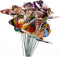 Flower Decor 24pcs Butterfly Garden Decoration Beautiful Decoration Metal Stakes Outdoor Garden Stakes Metal Lawn Ornaments Windmill Decor Foot Ha...