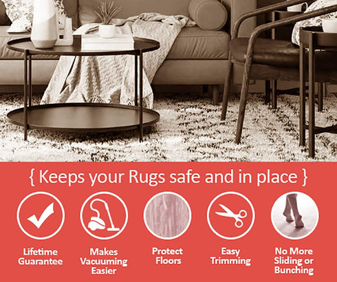Home Must Haves 0.125” Thick Rug Pad with Non-Slip Grip...