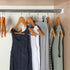 Closet Rod Bracket 6 Pack Stainless Steel Closet Rod Holders with Screws, Heavy Duty Closet Rod End Support for Wardrobe Curtain Shower, White U-S...