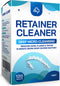 Retainer & Denture Cleaner Tablets - 4 Months Supply (120 pcs) Dental Retainers for Aligner - Mouth & Night Guards - False Teeth Whitening - Remov...