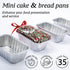 Spare Essentials (35 Pack) 1 Lb Aluminum Foil Mini Loaf Pans - Foil Bread Pans for Baking - Perfect to Bake Individual Bread Loaves, Cakes & Meat ...