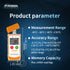 Frigga Temperature Data Logger with External Probe LCD Digital Temperature Recorder Single Use 100 Days USB Temperature Loggers High Accuracy 1440...