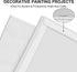Canvas Panels 4x4 Inch 12-Pack, 10 oz Primed 100% Cotton White Blank Small Canvases for Painting, Square Flat Canvas Board for Oil Acrylics Waterc...