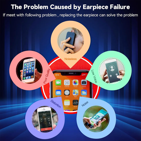 Earpiece Speaker for iPhone 12 Pro Max Ear Speaker Replacement for iPhone 12 Pro Max Speaker Replacement Light Proximity Sensor Flex Cable Earphon...