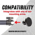 DiabloM6 Magnetic Cell Phone Mount Compatible with iPhone and Android Smartphones - 20mm Attachment Ball - Metal Plate attaches to Device......