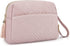 BAGSMART Travel Makeup Bag, Cosmetic Bag Make Up Pouch Small Travel Zipper Pouch,Water-resistant Toiletry Bag,Makeup Organizer Bag for Women,Pink...