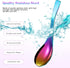 6 Pieces Rainbow Soup Spoon Colorful Stainless Steel Spoon Mirror Finish Spoons Kitchen Serving Spoons for Soup Rice Tea Milk Coffee Dessert...