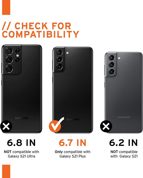 URBAN ARMOR GEAR UAG Designed for Samsung Galaxy S21 Plus Case Blue Mallard Rugged Lightweight Slim Shockproof Pathfinder Protective Cover, [6.7 i...