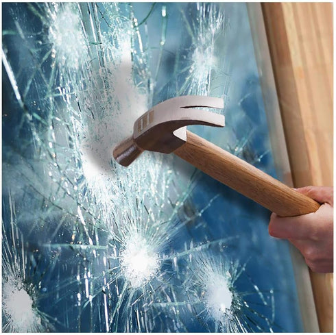 Clear Window Security Film Adhesive Anti Shatter Safety Window Glass Protection Sticker Heat Control Anti UV for Home and Office 2Mil, 24inch x 8....