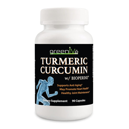 GreenIVe Turmeric Curcumin with BioPerine 90 Capsules with Curcumin 46X higher Absorption...