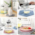 4 Packed Silicone Trivet Mats - DIY Different Size Dish Drying Mat, Hot Pot Holder for Pots & Pans, Non-Slip & Heat Resistant Kitchen Hot Pads for...