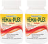 NaturesPlus Hema-Plex Iron - 60 Fast-Acting Softgels, Pack of 2-85 mg Elemental Iron + Vitamin C & Bioflavonoids for Healthy Red Blood Cells - Veg...