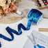 OLYCRAFT 11 Yards Elastic Sequin Trim Metallic Blue Stretch Fabric 1 Inch Wide 3 Row Sequin Trim Fabric Paillette Ribbon Trims for Dress Embellish...