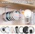 3 Pack Tumbler Lid Organizer, 7.9" Space Saving Tumbler Lid Holder for Yeti Tumbler/Stanley Tumbler/Simple Modern Tumbler Lids, Self-Adhesive or D...