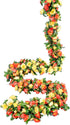 Miracliy 9Pcs 74FT Flower Garland Artificial Rose Arch Vines Fake Spring Floral Garland for Flower Wall Backdrop Wedding Mothers Day Garden Tea Pa...